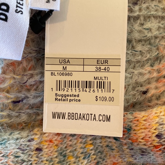 NWT BB Dakota Multi Colored Cardigan - Picture 8 of 8